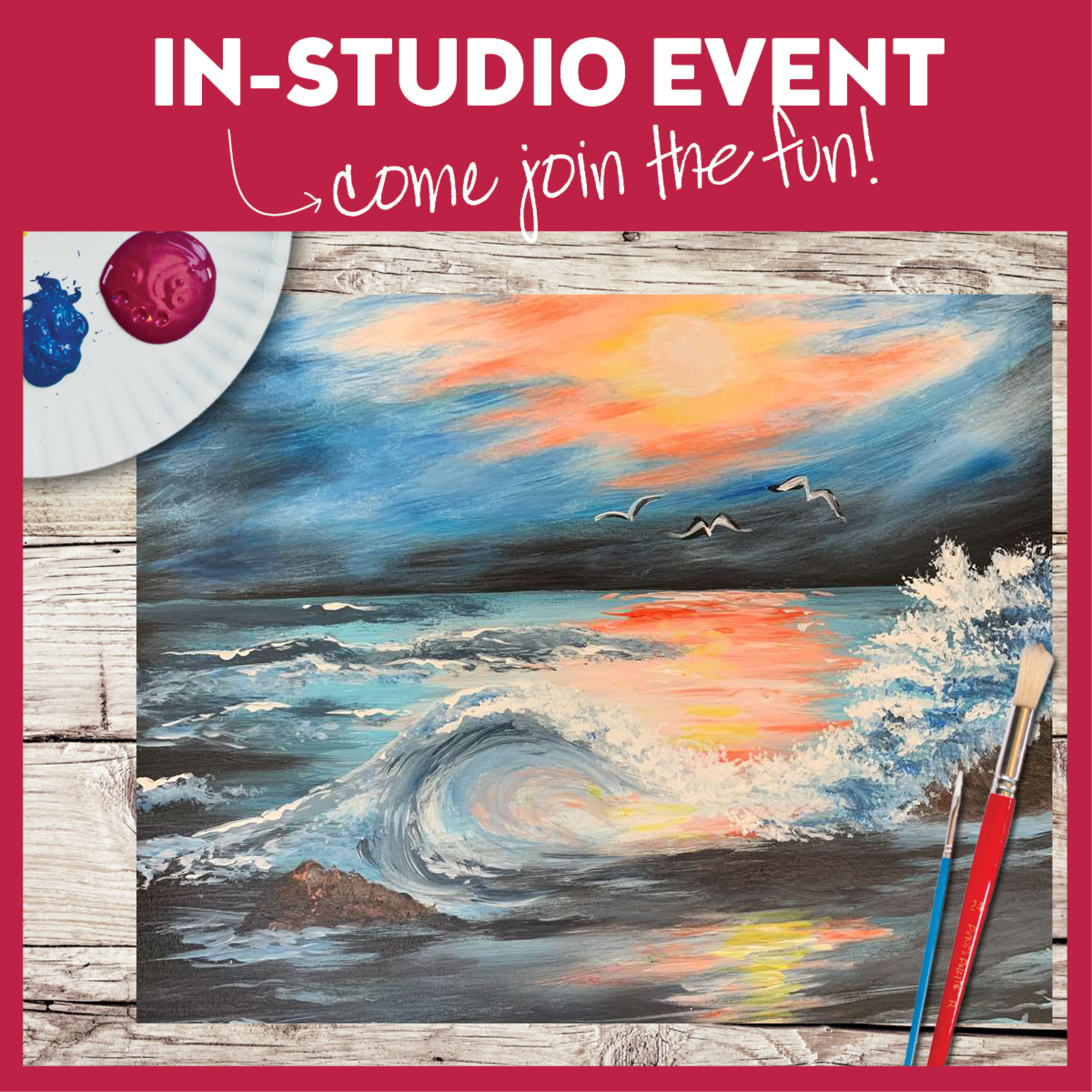 In Studio Class! Limited Seating!